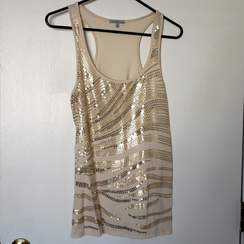 Charlotte Russe Sequin Tank Top